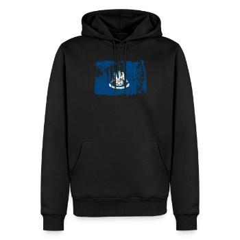 Cher cadeau louisiana Usa drapeaux - Sweat à capuche Premium bio Homme - noir - Devant - Nico (187cm)