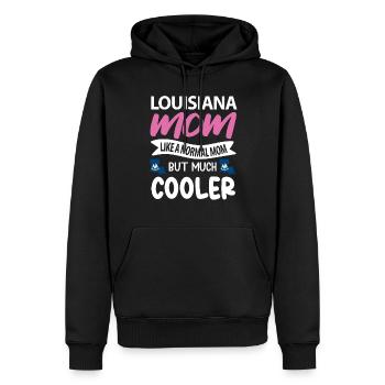 Cadeau de mère louisiane - Sweat à capuche Premium bio Homme - noir - Devant - Nico (187cm)