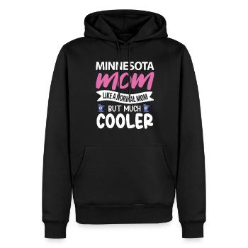 Fier cadeau du drapeau du Minnesota - Sweat à capuche Premium bio Homme - noir - Devant - Nico (187cm)