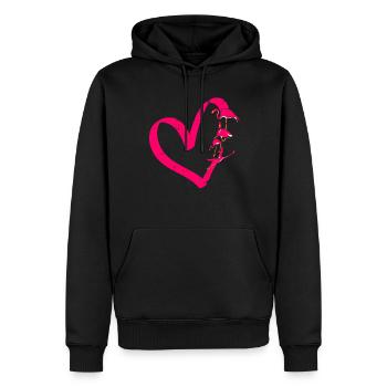 Flamingo Lustiges Flamingo Vogel Geschenk - Männer Premium Bio Hoodie - Schwarz - Vorne - Nico (187cm)