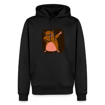 Lustiger nackter Maulwurf Ratte hässliches Nagetie - Männer Premium Bio Hoodie - Schwarz - Vorne - Nico (187cm)