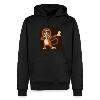Proboscis-Affe Langnase - Männer Premium Bio Hoodie - Schwarz - Vorne - Nico (187cm)