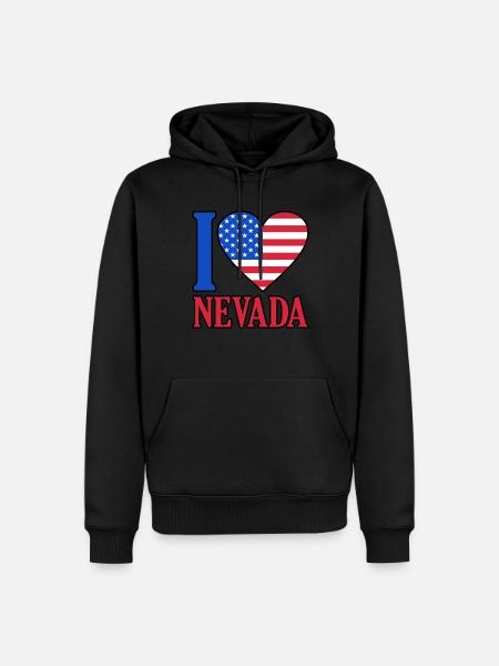 Nevada Usa flag gift - Men’s Premium Organic Hoodie - black