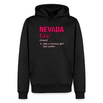 Cadeau de fille Cool Nevada - Sweat à capuche Premium bio Homme - noir - Devant - Nico (187cm)