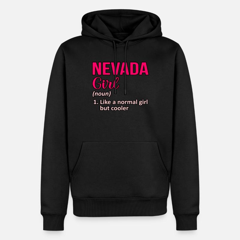 Cooles Nevada mädchen geschenk - Männer Premium Bio Hoodie - Schwarz