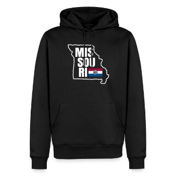 Missouri abenteuer geschenk - Männer Premium Bio Hoodie - Schwarz - Vorne - Nico (187cm)