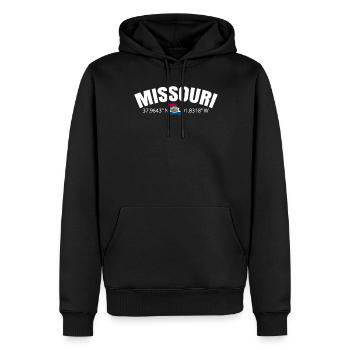 Missouri Proud Home Cadeau - Sweat à capuche Premium bio Homme - noir - Devant - Nico (187cm)