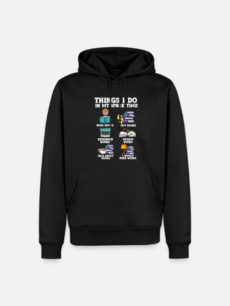 Lesen - Männer Premium Bio Hoodie - Schwarz