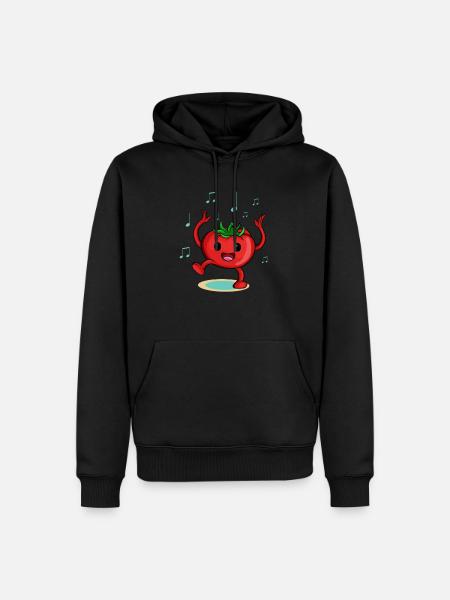 Lustiges Tomaten-Outfit - Männer Premium Bio Hoodie - Schwarz
