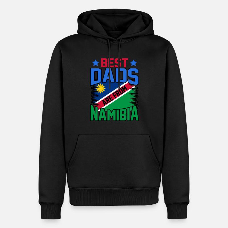 Namibia - Männer Premium Bio Hoodie - Schwarz