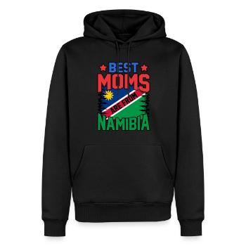 Namibia - Männer Premium Bio Hoodie - Schwarz - Vorne - Nico (187cm)
