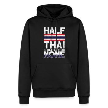Thailand - Männer Premium Bio Hoodie - Schwarz - Vorne - Nico (187cm)