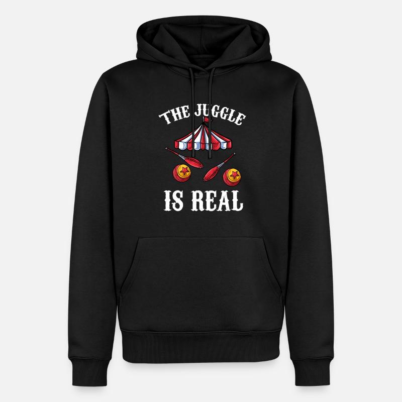 Jonglieren - Männer Premium Bio Hoodie - Schwarz