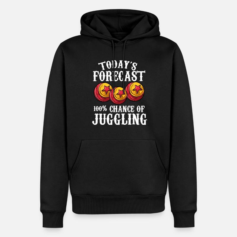 Jonglieren - Männer Premium Bio Hoodie - Schwarz