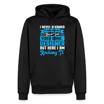 Video Game Designer - Männer Premium Bio Hoodie - Schwarz - Vorne - Nico (187cm)