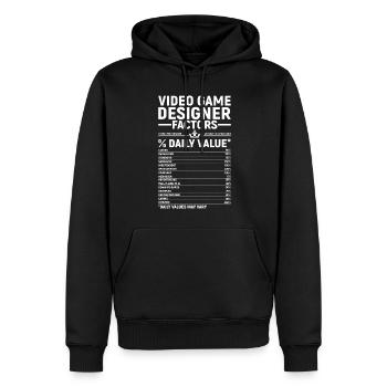 Video Game Designer - Männer Premium Bio Hoodie - Schwarz - Vorne - Nico (187cm)