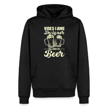 Video Game Designer - Männer Premium Bio Hoodie - Schwarz - Vorne - Nico (187cm)