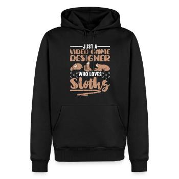 Video Game Designer - Männer Premium Bio Hoodie - Schwarz - Vorne - Nico (187cm)