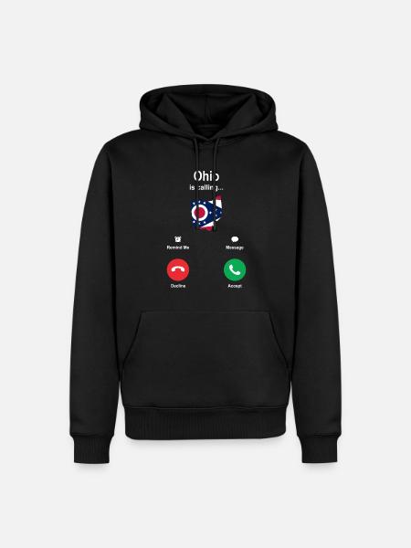 Visit to Ohio Gift - Men’s Premium Organic Hoodie - black