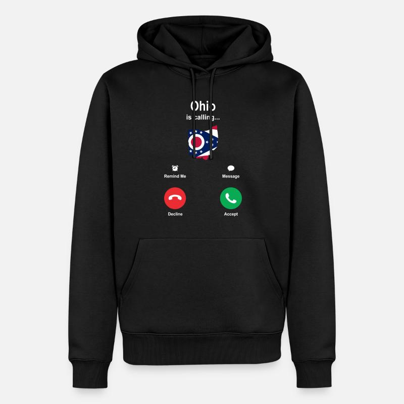 Visite à Ohio Gift - Sweat à capuche Premium bio Homme - noir