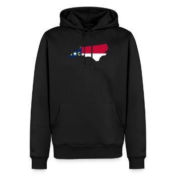 North Carolina-stolz geschenk - Männer Premium Bio Hoodie - Schwarz - Vorne - Nico (187cm)