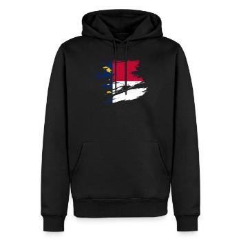 North Carolina home geschenk - Männer Premium Bio Hoodie - Schwarz - Vorne - Nico (187cm)