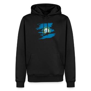Cadeau à la maison du Dakota du Sud - Sweat à capuche Premium bio Homme - noir - Devant - Nico (187cm)