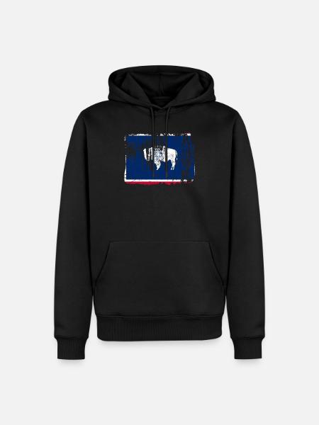 Beauty From Wyoming Gift - Men’s Premium Organic Hoodie - black