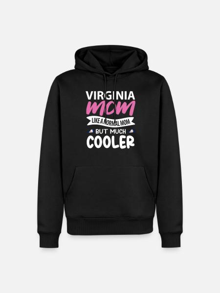 Virginia mutter geschenk - Männer Premium Bio Hoodie - Schwarz