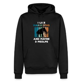 Mammut - Männer Premium Bio Hoodie - Schwarz - Vorne - Nico (187cm)