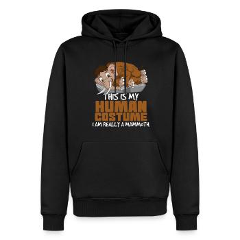 Mammut - Männer Premium Bio Hoodie - Schwarz - Vorne - Nico (187cm)