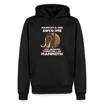 Mammut - Männer Premium Bio Hoodie - Schwarz - Vorne - Nico (187cm)