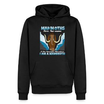 Mammut - Männer Premium Bio Hoodie - Schwarz - Vorne - Nico (187cm)