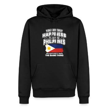 Philippinen - Männer Premium Bio Hoodie - Schwarz - Vorne - Nico (187cm)