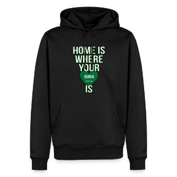 Saudi arabien - Männer Premium Bio Hoodie - Schwarz - Vorne - Nico (187cm)