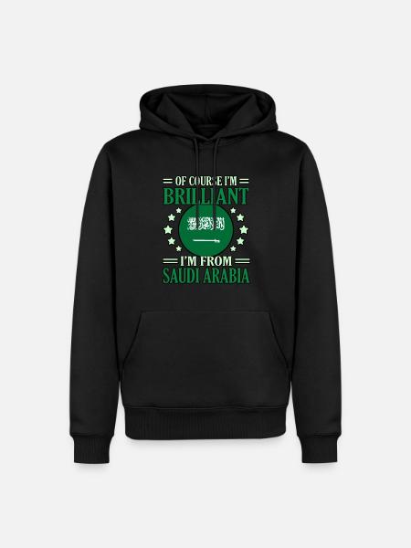 Saudi Arabia - Men’s Premium Organic Hoodie - black