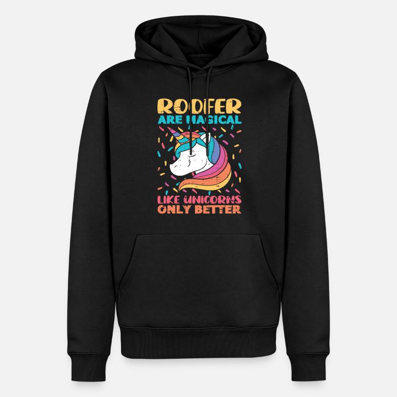 Bauarbeiter Dachdecker Geschenkidee - Männer Premium Bio Hoodie - Schwarz