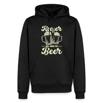 Bauarbeiter Dachdecker Geschenkidee - Männer Premium Bio Hoodie - Schwarz - Vorne - Nico (187cm)