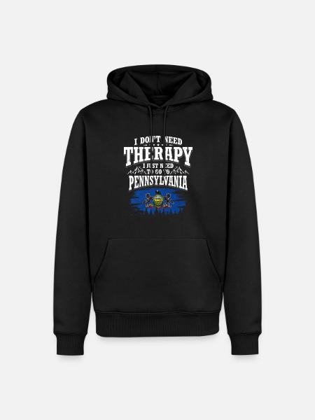 Pennsylvania - Men’s Premium Organic Hoodie - black