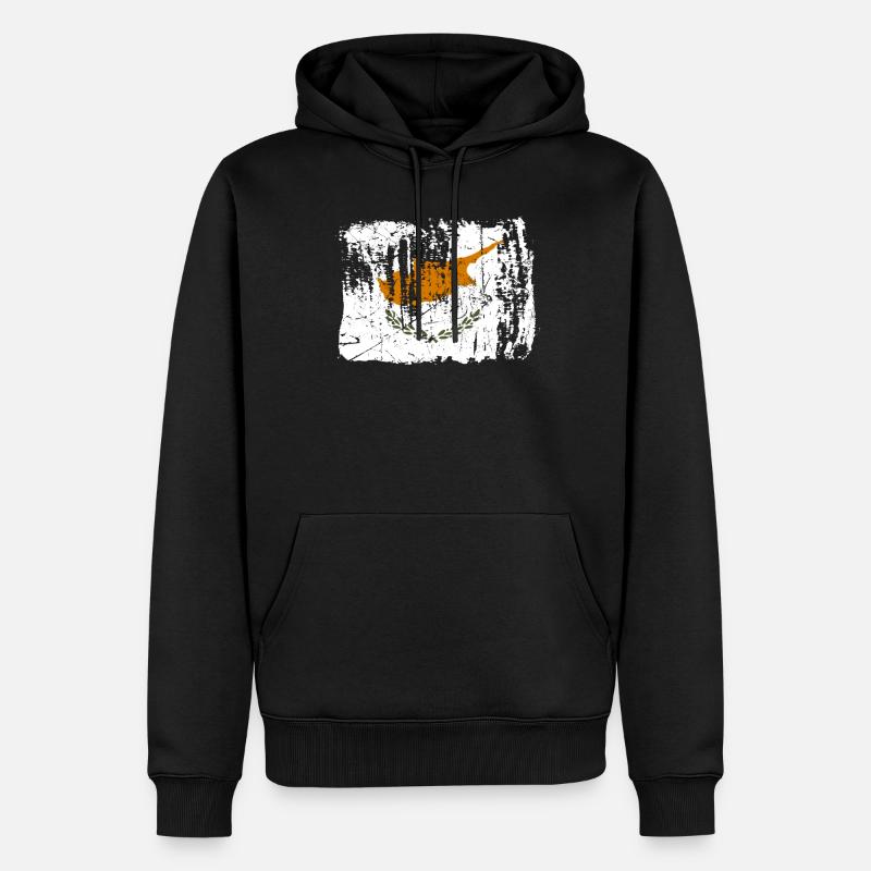 Zypern - Männer Premium Bio Hoodie - Schwarz