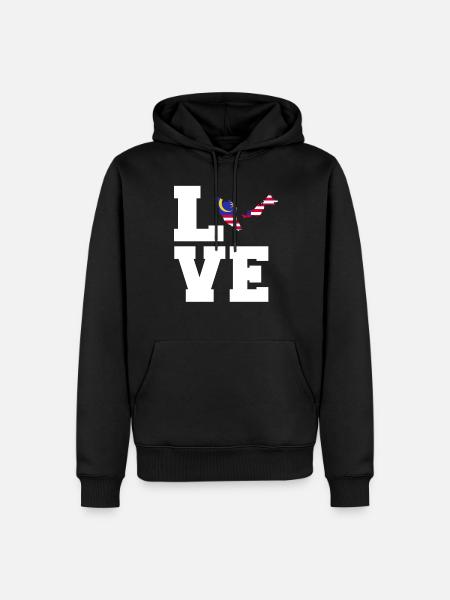 Malaysia - Men’s Premium Organic Hoodie - black