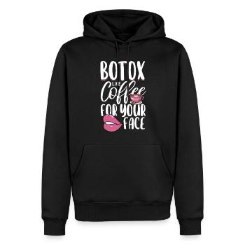 Botox - Männer Premium Bio Hoodie - Schwarz - Vorne - Nico (187cm)
