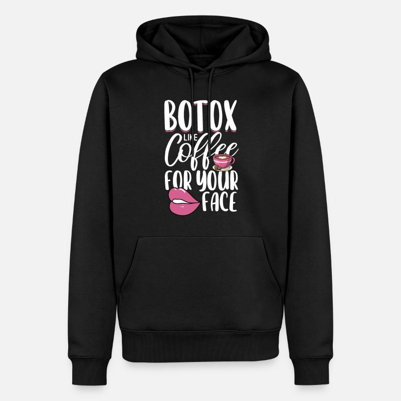 Botox - Sweat à capuche Premium bio Homme - noir