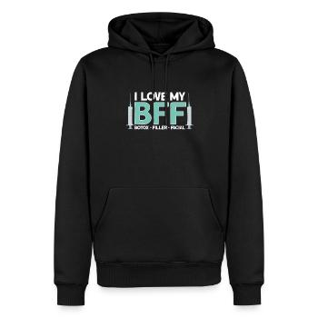 Botox - Männer Premium Bio Hoodie - Schwarz - Vorne - Nico (187cm)