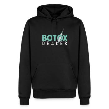 Botox - Männer Premium Bio Hoodie - Schwarz - Vorne - Nico (187cm)