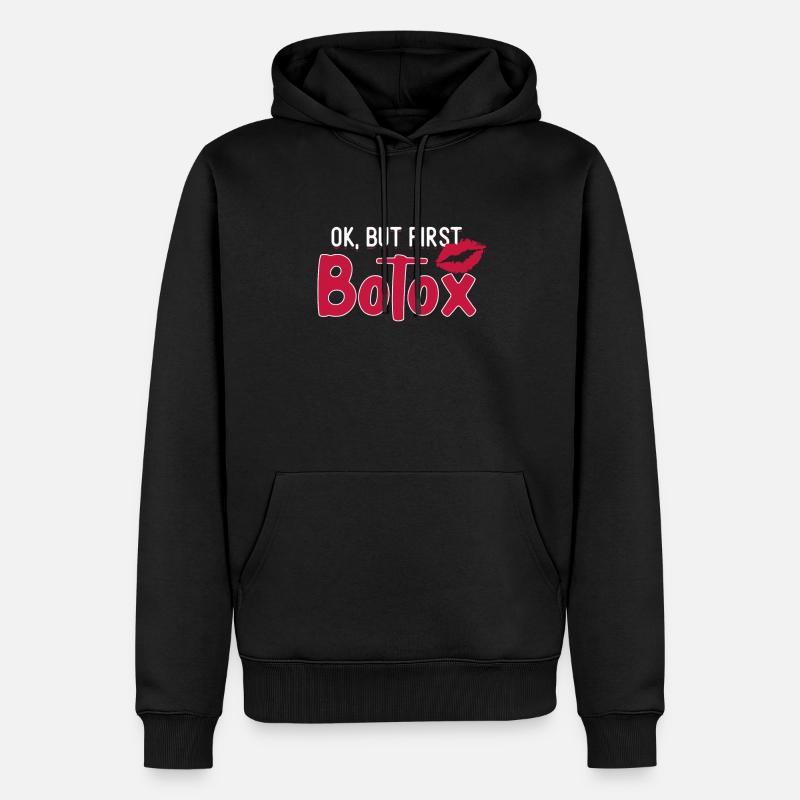 Botox - Sweat à capuche Premium bio Homme - noir