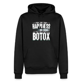 Botox - Männer Premium Bio Hoodie - Schwarz - Vorne - Nico (187cm)