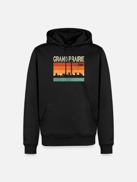 Grand Prairie Texas - Men’s Premium Organic Hoodie - black