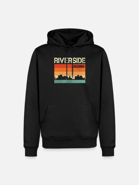 Riverside California - Men’s Premium Organic Hoodie - black