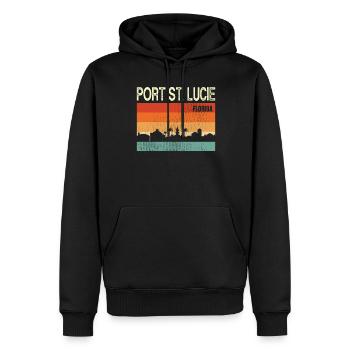 Port St. Lucie Florida - Männer Premium Bio Hoodie - Schwarz - Vorne - Nico (187cm)